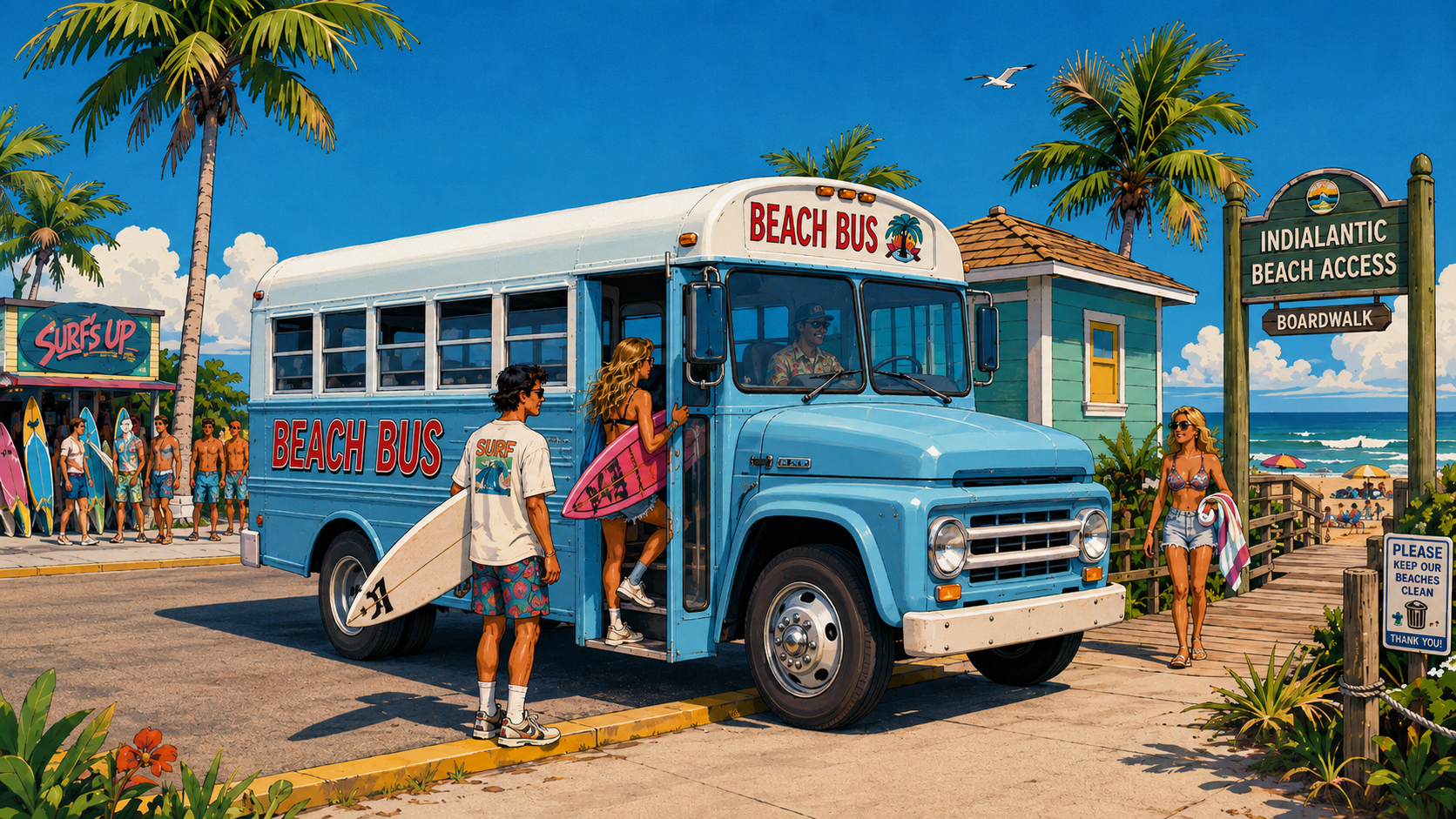 The Palm Bay Beach Bus